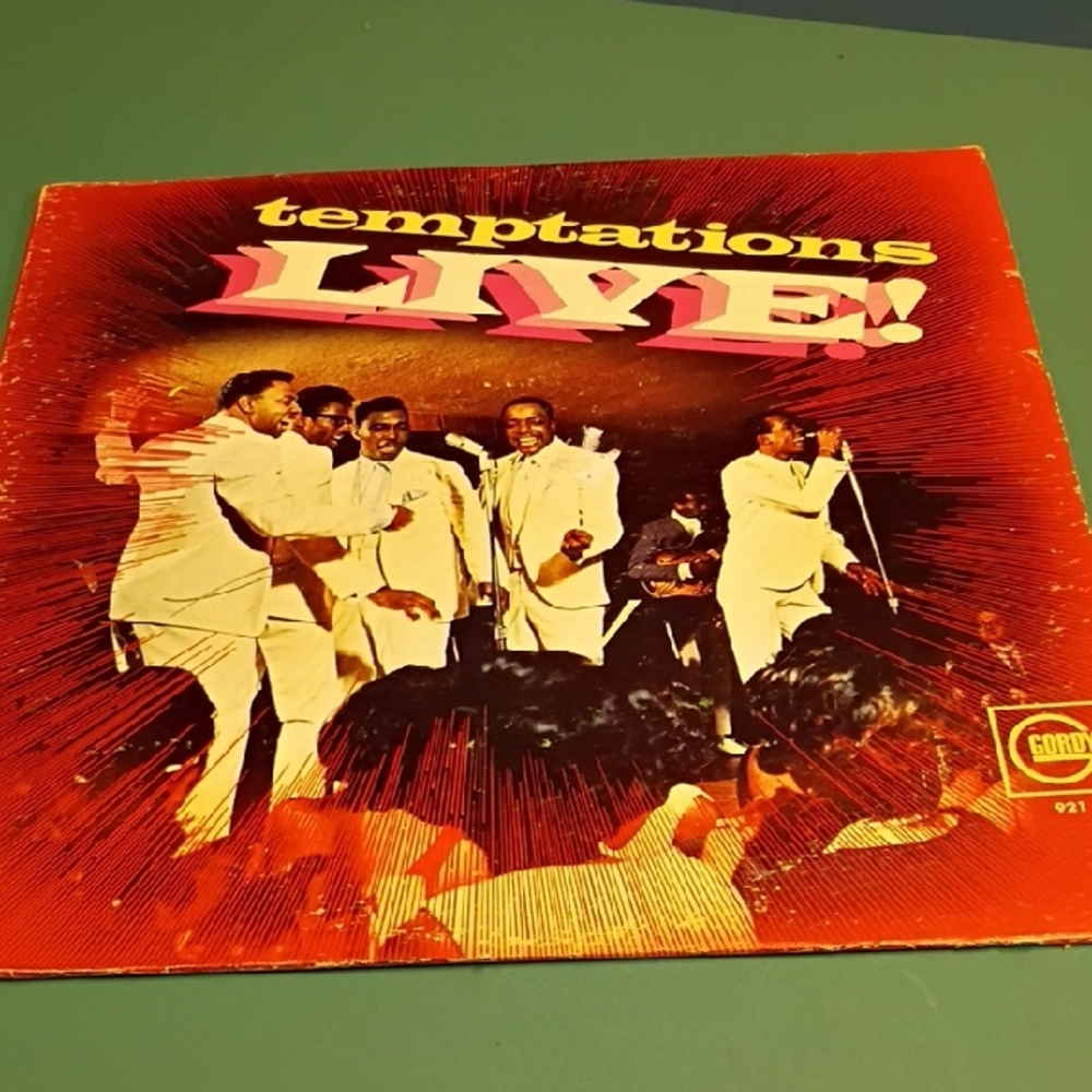 Temptations Live Vinyl Record - Red and Pink Cover